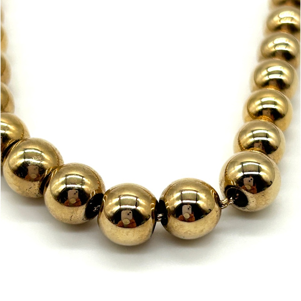 NWT Ralph Lauren Dangle Earrings & Gold Tone Graduated Bead Toggle Necklace 17" - Picture 7 of 16